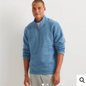 Men's Eddie Bauer Blue Half-Zip Sweater